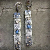 Handmade blue earrings