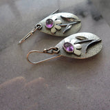 Retro flower 3D earrings