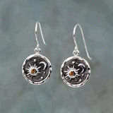 Gold- and silver-plated earrings