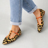 Lulu | Leopard Print T-Bar Shoes