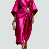 Lona™ Elegantne Pikk Satiin Kleit
