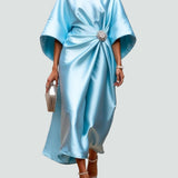 Lona™ Elegantne Pikk Satiin Kleit