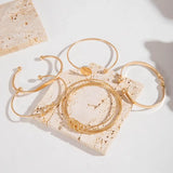 Elegant Set of Tied Bracelets