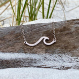 Silver necklace Onda del Mar