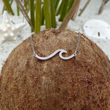 Silver necklace Onda del Mar