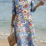 Brooke | Elegant Flowers Dress