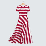 Noelle | Striped elegant dress