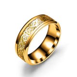 Stainless Steel Dragon Ring