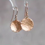Vintage hammer-shaped round earrings