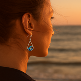 Aretes Onda de Agua Roxy