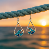 Aretes Onda de Agua Roxy
