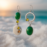 Silver drop earrings Sabrina