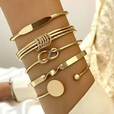 Elegant Set of Tied Bracelets