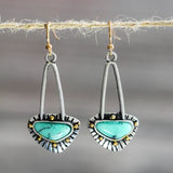 Silver and turquoise earrings