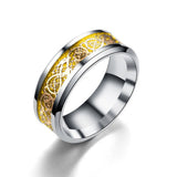 Stainless Steel Dragon Ring