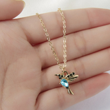 Hummingbird necklace