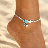 Bracelet with stars, shells and natural stones