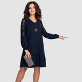 Mina™ Elegantne pitsist varrukaga midi kleit