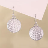 Vintage hammer-shaped round earrings
