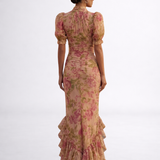 Rosario | Lilleline Chiffon Pikad Kleidid