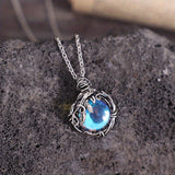 Necklace María with a moonstone