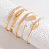 Elegant Set of Tied Bracelets