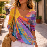 Maja | Vintage Šarena Patchwork T-särk