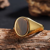 Tiger's Eye Gemstone Ring
