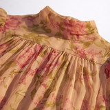 Rosario | Lilleline Chiffon Pikad Kleidid