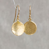 Vintage hammer-shaped round earrings