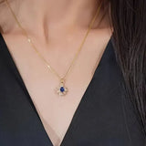 Blue Gold Necklace