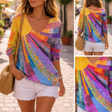 Maja | Vintage Šarena Patchwork T-särk