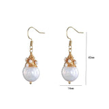 Retro freshwater pearl earrings with a special shape
