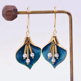 Vintage Earrings Beads and Flowers