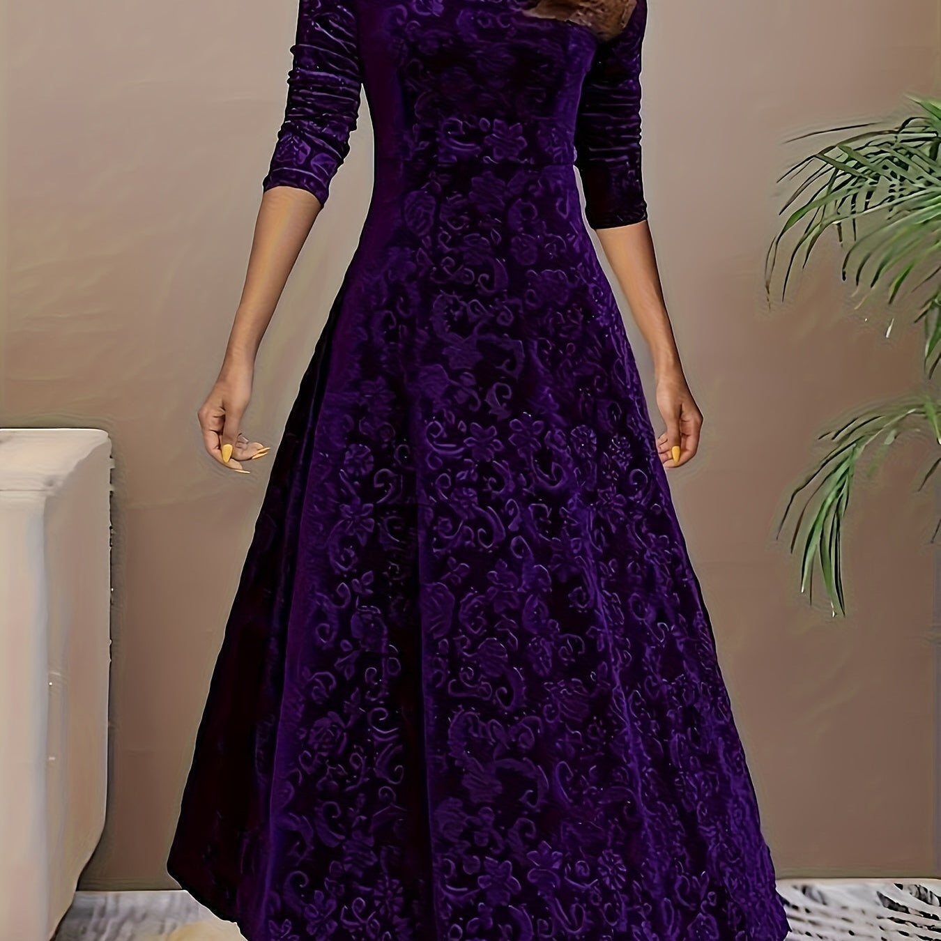 Nicola™ Elegant Velvet Dress
