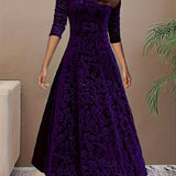 Nicola™ Elegant Velvet Dress