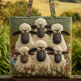 Handmade Bag with Five Sheep