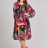 Florinda™ Elegantne Lilleline Kleid