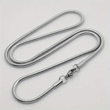 Minimalist-style braided stainless steel necklace