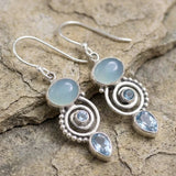 Vintage moonstone earrings