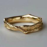 Golden vintage ring