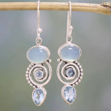 Vintage moonstone earrings