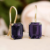 Mila emerald earrings