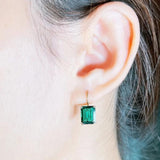 Mila emerald earrings