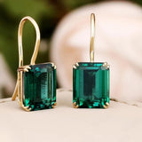 Mila emerald earrings