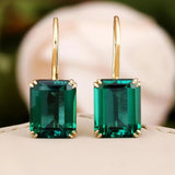 Mila emerald earrings