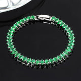 Emerald bead bracelet