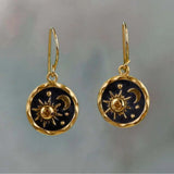 Gold- and silver-plated earrings