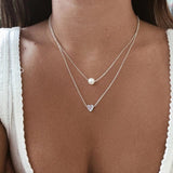 Silver and Diamond Necklace