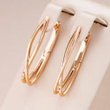 Elegant Gold Cross Earrings
